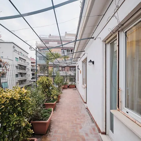 公寓 Penthouse 5 Minutes From The Vatican - 5 Bedrooms & 4 Bathrooms 罗马